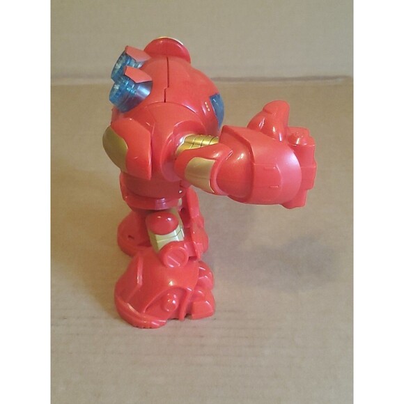 Playskool Marvel Super Hero Hulk Buster Armor Spinning Fist & Ironman Action - Picture 5 of 12